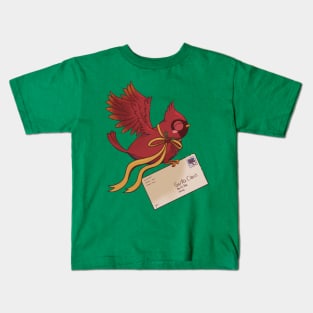 Cardinal Letter to Santa Kids T-Shirt